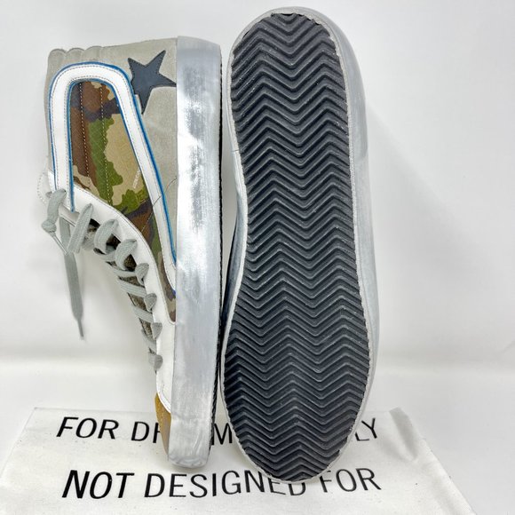 SOLD! Golden Goose High Top SLIDE Men Designer Sneaker Canvas Suede EU 44 US 11 - Picture 8 of 9